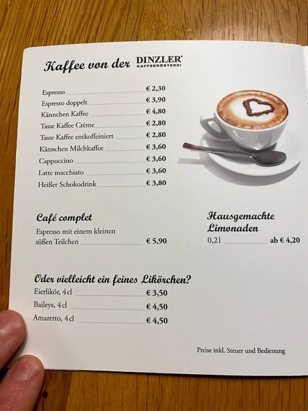 menu 1 of Michaeligarten Wirtshaus