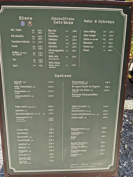 menu 0 of Zum Flaucher Biergarten