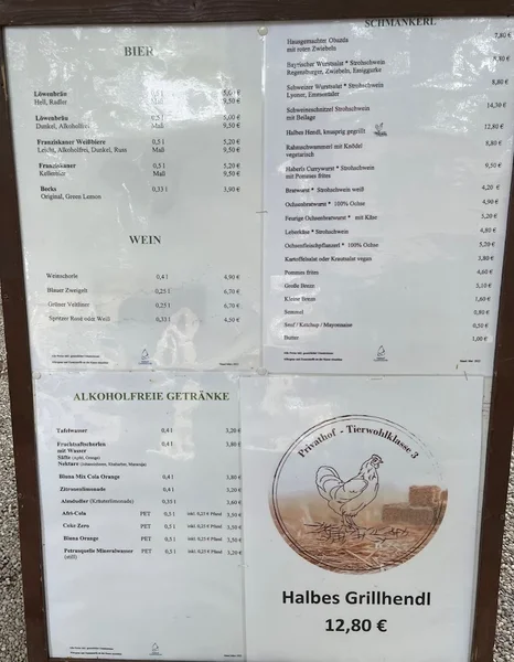 menu 1 of Zum Flaucher Biergarten