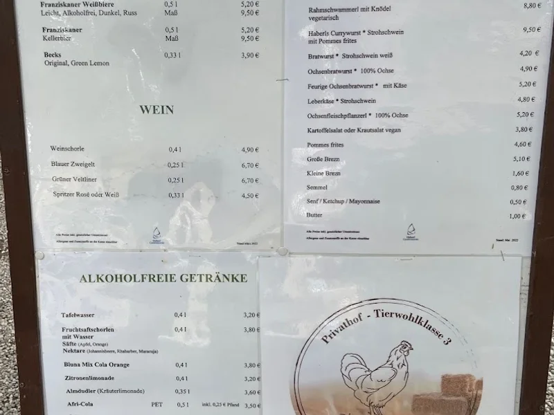 menu 1 of Zum Flaucher Biergarten