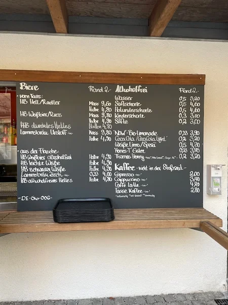 menu 1 of Biergarten am Muffatwerk