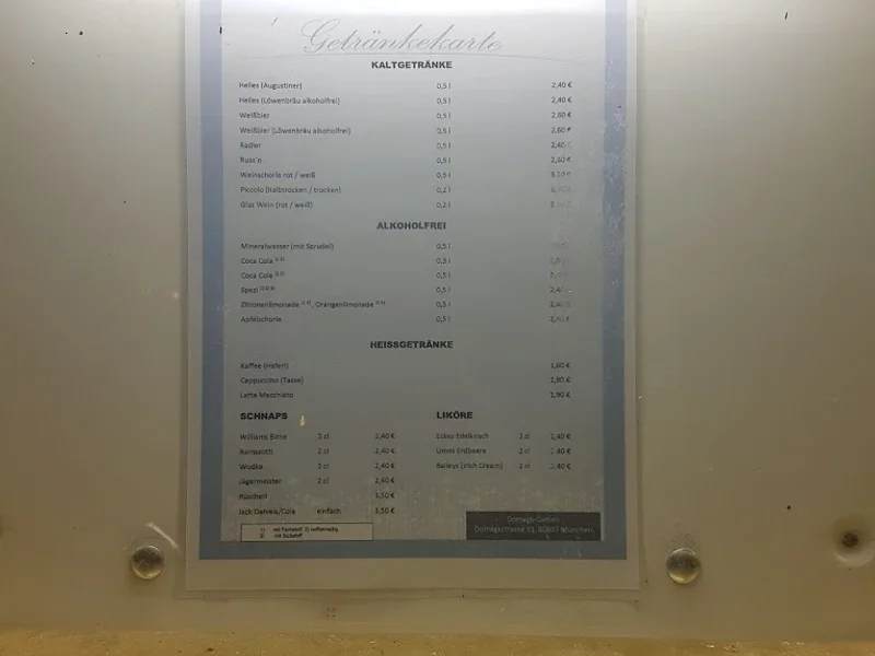 menu 0 of Domagk-Garten