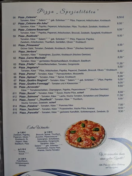 menu 1 of Pizzeria Rusticale