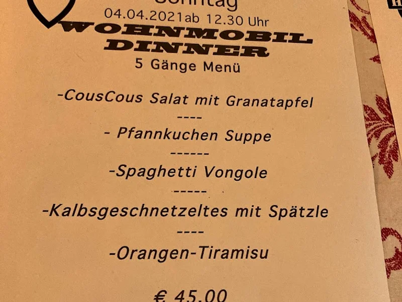menu 1 of Herzis Wirtschaft "Zum fleißigen Gartler"