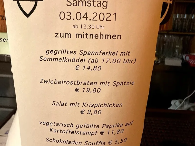 menu 2 of Herzis Wirtschaft "Zum fleißigen Gartler"