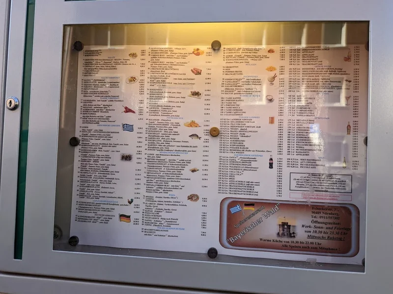 menu 2 of Bayerischer Wald