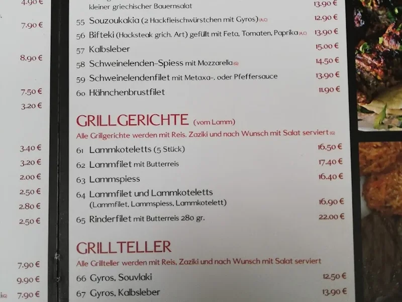 menu 2 of Restaurant Zabo-Park