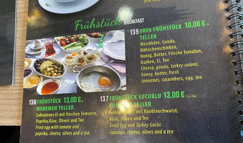 menu 1 of Urfa Man Gala Grillhouse