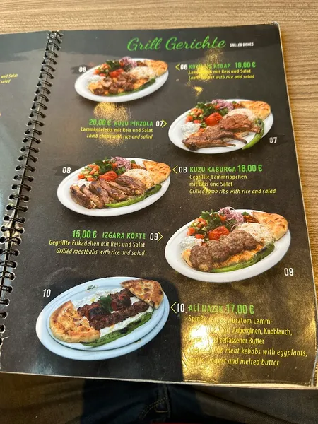 menu 2 of Urfa Man Gala Grillhouse