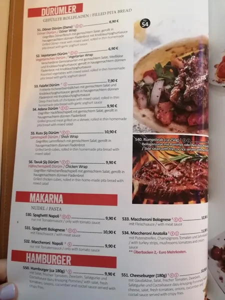 menu 0 of Anatolia Cafe Restaurant Frankfurt am Main
