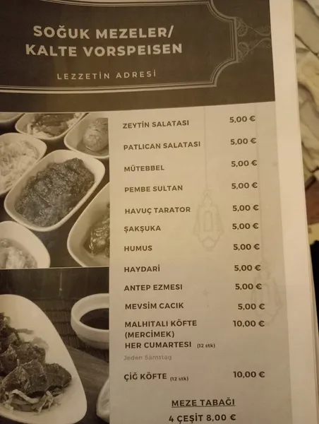 menu 1 of HAN Gaziantep Sofrasi