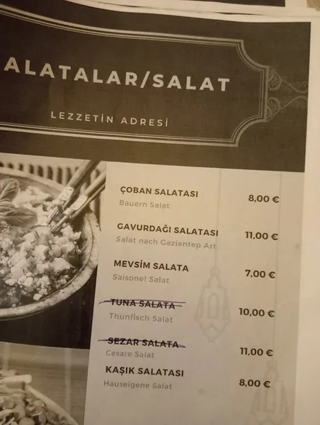 menu 2 of HAN Gaziantep Sofrasi