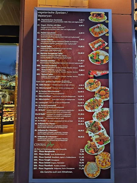 menu 2 of Central Grill Galluswarte