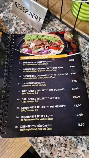 menu 2 of PALU GRILL DÖNER