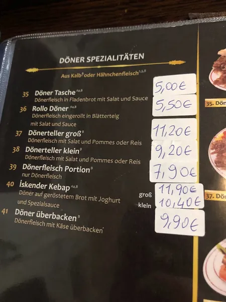 menu 2 of Restaurant Sultan Saray (Gelsenkirchen-Buer)
