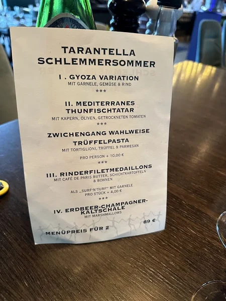 menu 0 of Tarantella