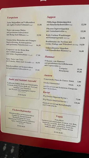 menu 0 of Fischereihafen Restaurant