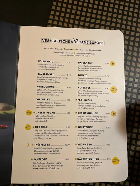 menu 0 of PETER PANE Burgergrill & Bar