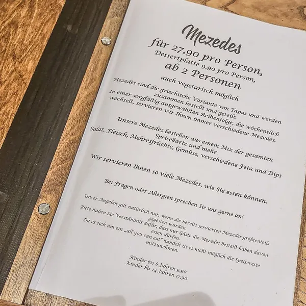 menu 0 of Mezedes