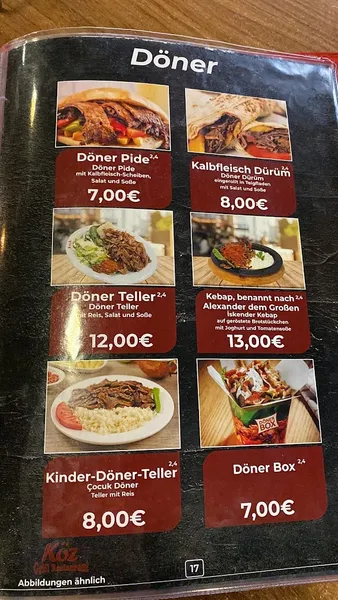 menu 0 of Köz Türkisches Restaurant