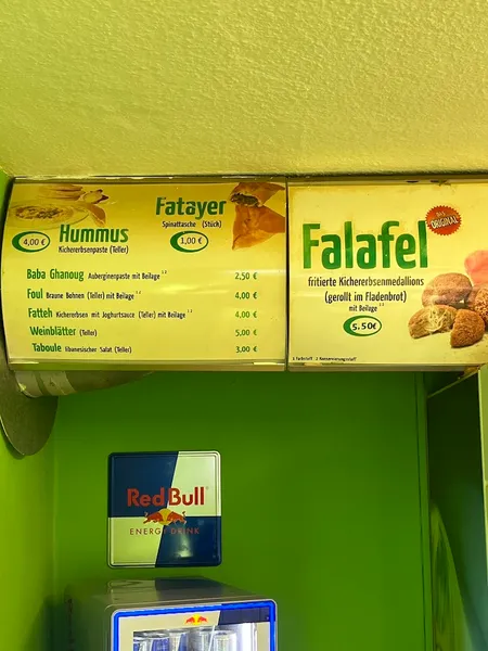 menu 0 of Oriental Food Falaffel