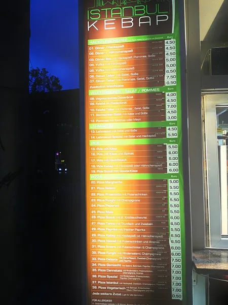 menu 1 of Istanbul Kebap