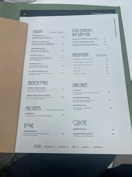 menu 0 of Café Kernig