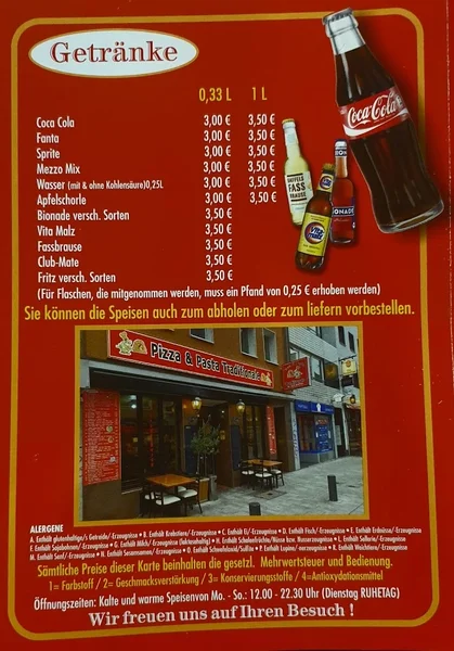 menu 0 of Pizza Pasta Traditionale