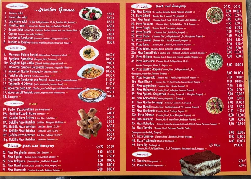 menu 1 of Pizza Pasta Traditionale