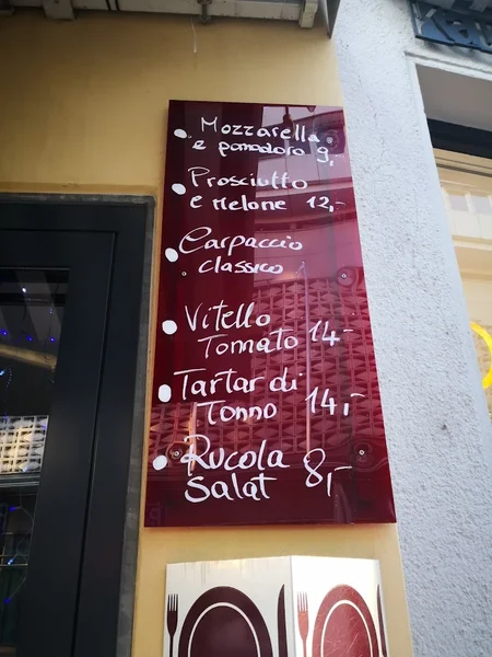 menu 1 of Da Me Primi e Vini