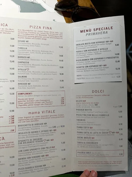 menu 0 of mama trattoria Köln City