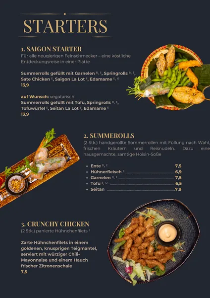 menu 0 of Saigon Village