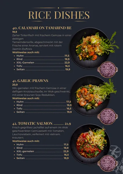 menu 2 of Saigon Village