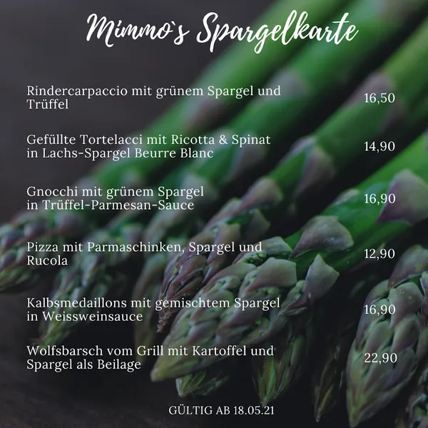 menu 2 of Ristorante da Mimmo - Il Palazzetto dei Gusti