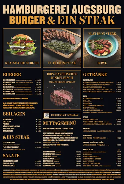 menu 0 of Hamburgerei Augsburg