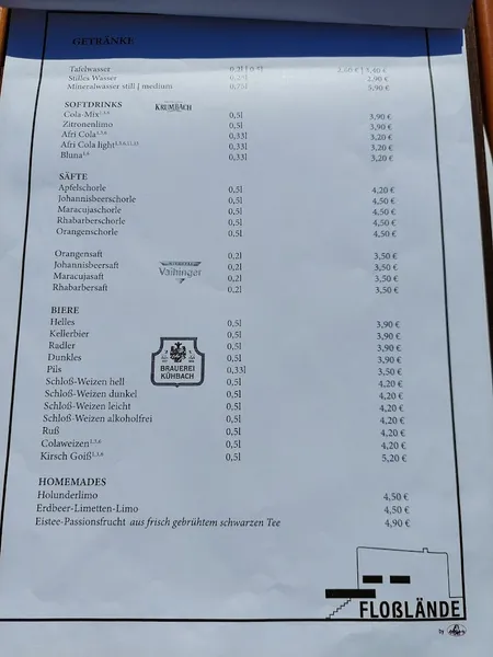 menu 0 of Floßlände Augsburg