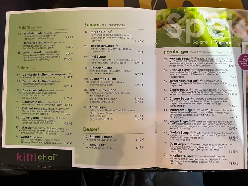 menu 2 of Kitti Chai
