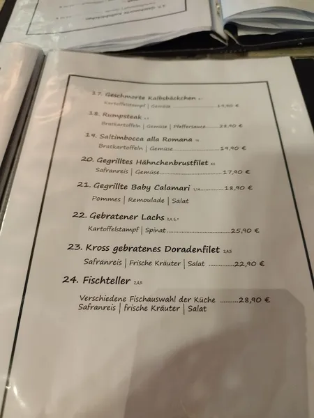 menu 2 of Restaurant & Bar atelier: Ihr Restaurant in Wuppertal