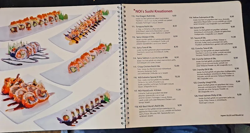 menu 2 of NOI Restaurant