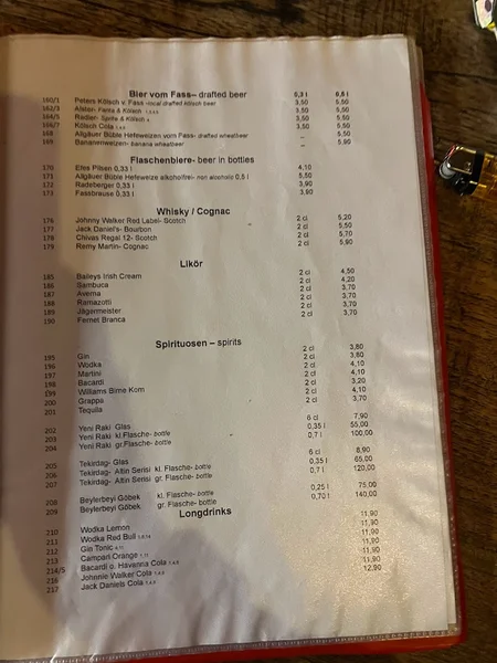 menu 1 of LyLy - Köln