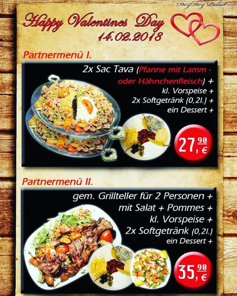 menu 0 of Doy Doy Palast