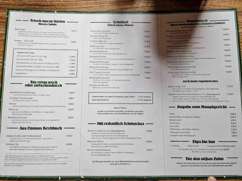 menu 0 of Mit Schmackes