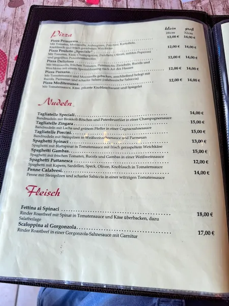 menu 1 of Pizzeria Regina