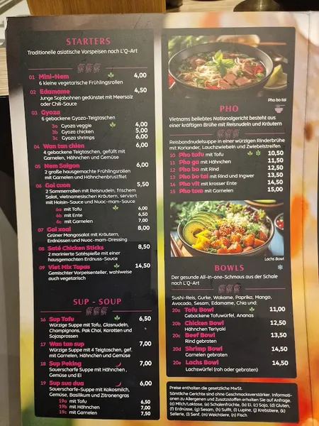 menu 0 of L'Quán Hamburg City