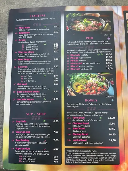 menu 2 of L'Quán Hamburg City