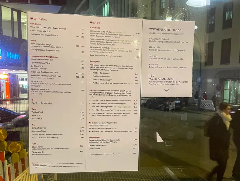 menu 1 of Quan Do Hauptbahnhof