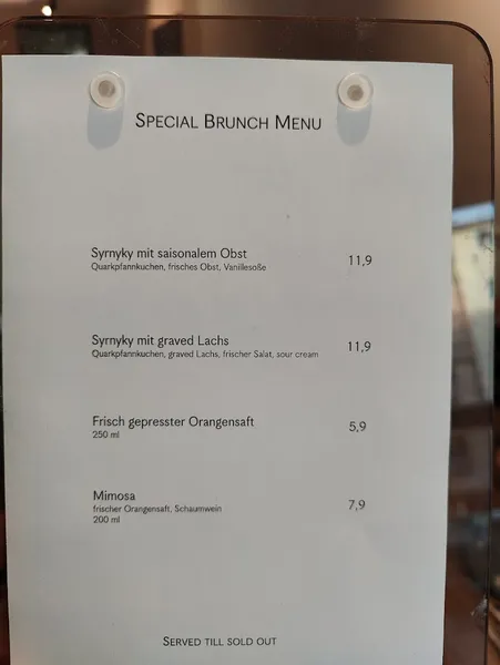 menu 1 of Hoppenworth & Ploch Nordend