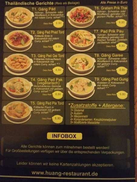 menu 1 of Huang - Lohbrügge