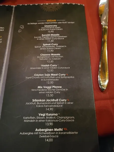 menu 1 of Suvai Bar & Restaurant
