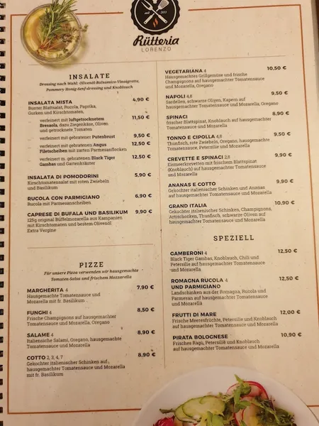 menu 0 of Rütteria Lorenzo